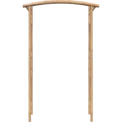 The Living Store - Bambou - Arche pour rosiers Bambou 118x40x187 cm - Brun 3