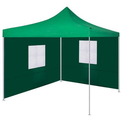 The Living Store - Tissu - Tente pliable avec 2 parois 3 x 3 m Vert - TLS44962