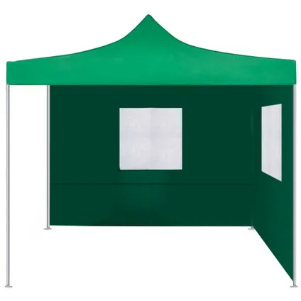 The Living Store - Tissu - Tente pliable avec 2 parois 3 x 3 m Vert - TLS44962 2