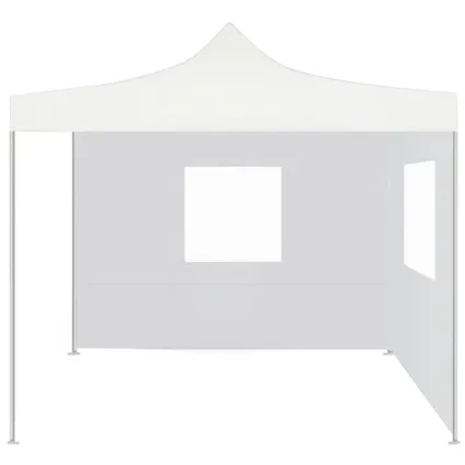 The Living Store - Tissu - Tente de réception pliable avec 2 parois 2x2 m Acier - TLS48887 2