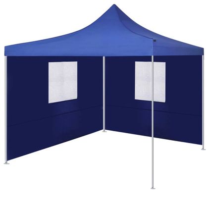 The Living Store - Tissu - Tente pliable avec 2 parois 3 x 3 m Bleu - TLS44961