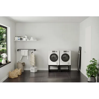 Wasophoogte® Wasmachine verhoger - 42cm hoog - Zwart - Universeel - Dubbel 2