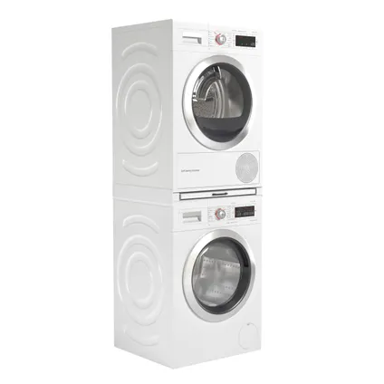 Wasophoogte® Tussenstuk wasmachine droger - Stapelkit met droogrek - Universeel - 54*60 cm (L*B) 8