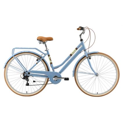Bikestar retro damesfiets, 28 inch, 7 sp derailleur, blauw