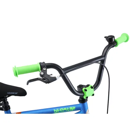 Bikestar BMX kinderfiets 16 inch blauw / groen 5