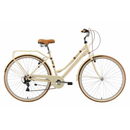 Bikestar retro damesfiets, 28 inch, 7 sp derailleur, beige