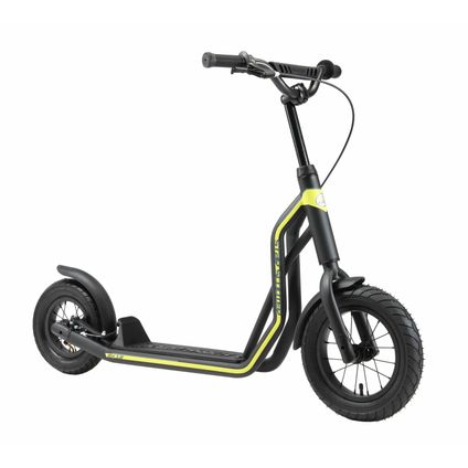 STAR SCOOTER autoped 12 inch + 10 inch zwart