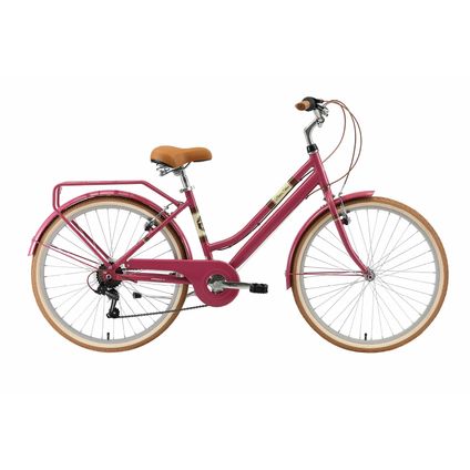 Bikestar retro damesfiets 26 inch 7 sp derailleur paars