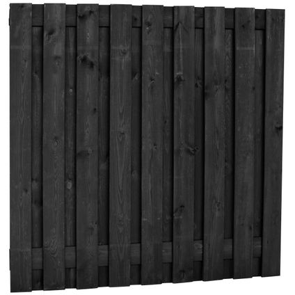 Intergard - Tuinscherm grenen zwart 180x180cm