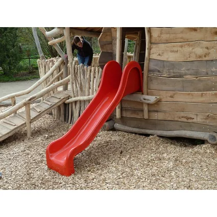 Intergard - Glijbaan rood speeltoestellen speelplaats polyester 190cm 2