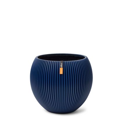 Vase boule Groove Colours Capi Europe - 30x25 - Bleu foncé