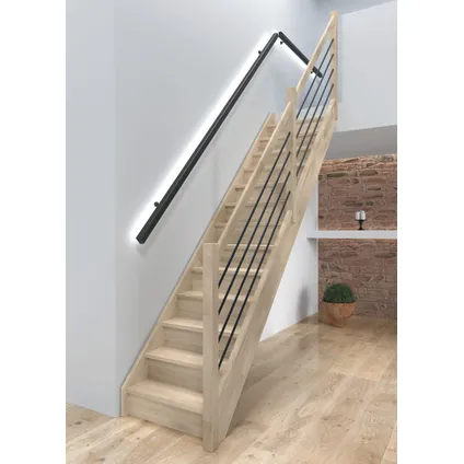 Escalier de meunier Milan - Sogem - chêne - escalier fermé avec 13 marches - moderne 5