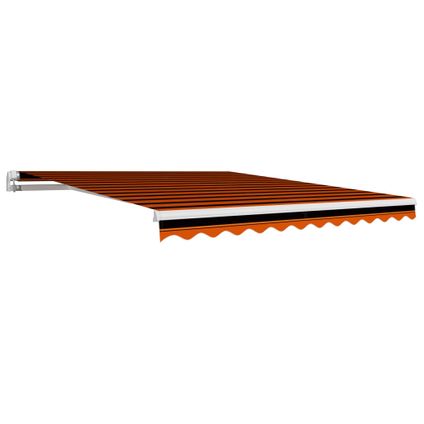 The Living Store - Tissu - Toile d'auvent Orange et marron 300x250 cm - TLS145722
