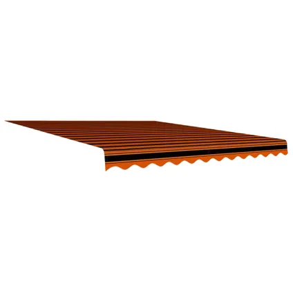 The Living Store - Tissu - Toile d'auvent Orange et marron 300x250 cm - TLS145722 2