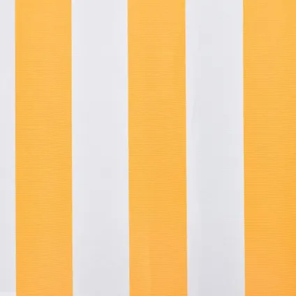 vidaXL - Stof - Luifeldoek 350x250 cm canvas oranje en wit - TLS143705 3
