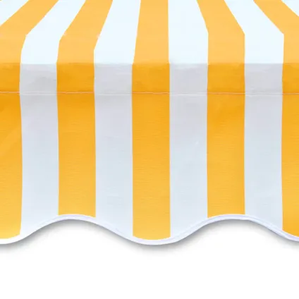 The Living Store - Tissu - Toile d'auvent Orange et blanc 350x250 cm - TLS143705 4