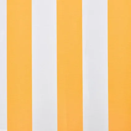 vidaXL - Stof - Luifeldoek 350x250 cm canvas oranje en wit - TLS143705 6