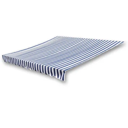 The Living Store - Tissu - Toile d'auvent Bleu et blanc 500x300 cm - TLS143701 6