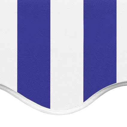 vidaXL - Polyester - Vervangingsdoek voor luifel 5x3,5 m blauw en wit - TLS311922 7