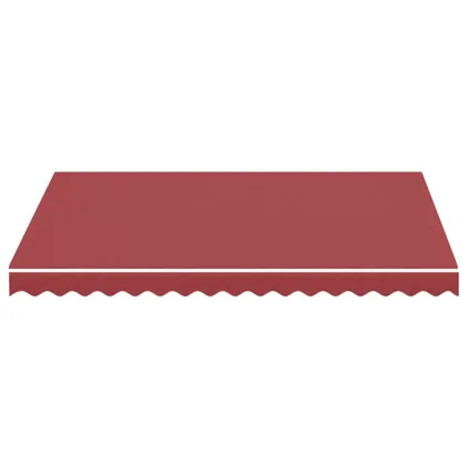 The Living Store - Polyester - Tissu de remplacement pour auvent Bordeaux rouge - TLS311965 4