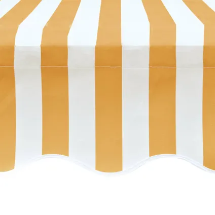 The Living Store - Tissu - Tissu d'auvent Jaune tournesol/blanc 6 x 3 m (cadre - TLS141018 3