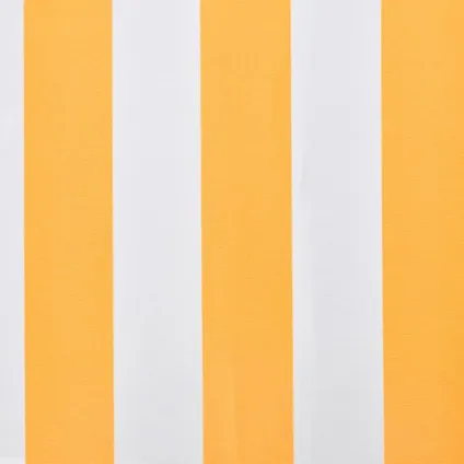The Living Store - Tissu - Tissu d'auvent Jaune tournesol/blanc 6 x 3 m (cadre - TLS141018 6