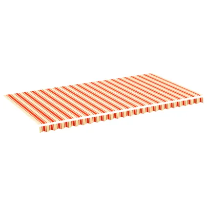 vidaXL - Polyester - Vervangingsdoek voor luifel 6x3 m geel en oranje - TLS312023 2