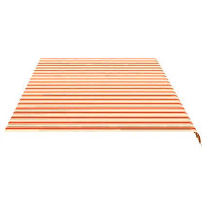 vidaXL - Polyester - Vervangingsdoek voor luifel 6x3 m geel en oranje - TLS312023 4
