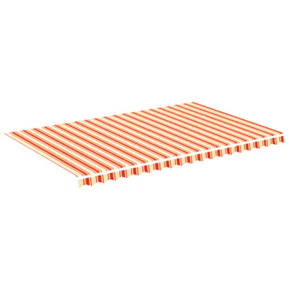 vidaXL - Polyester - Vervangingsdoek voor luifel 5x3 m geel en oranje - TLS312021 2