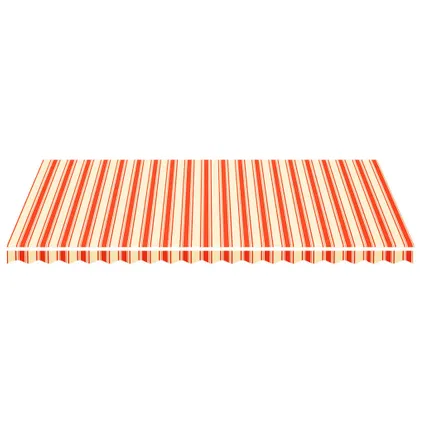 vidaXL - Polyester - Vervangingsdoek voor luifel 5x3 m geel en oranje - TLS312021 3
