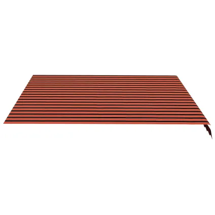 vidaXL - Stof - Vervangingsdoek voor luifel 4,5x3,5 m oranje en bruin - TLS311960 4