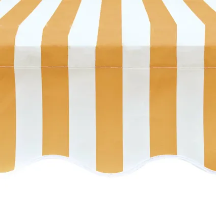 The Living Store - Tissu - Tissu d'auvent Jaune tournesol/blanc 4 x 3 m (cadre - TLS141017 3