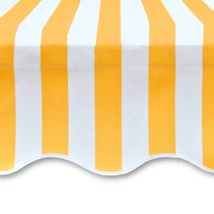 The Living Store - Tissu - Tissu d'auvent Jaune tournesol/blanc 4 x 3 m (cadre - TLS141017 7