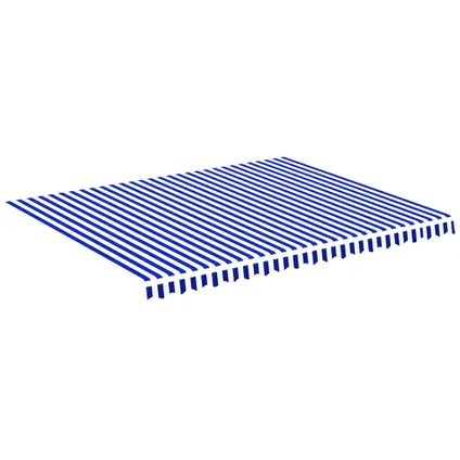 vidaXL - Polyester - Vervangingsdoek voor luifel 4,5x3,5 m blauw en - TLS311920 2
