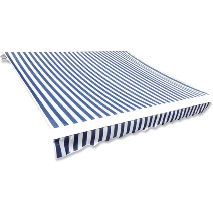 The Living Store - Tissu - Toile d'auvent Bleu et blanc 450x300 cm - TLS143700 7
