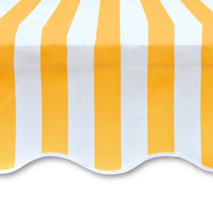 The Living Store - Tissu - Toile d'auvent Orange et blanc 500x300 cm - TLS143707 4