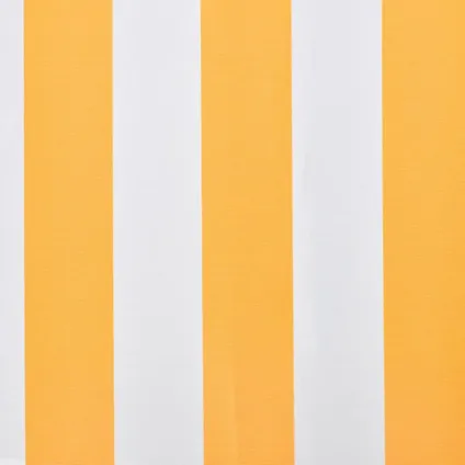 vidaXL - Stof - Luifeldoek 500x300 cm canvas oranje en wit - TLS143707 6