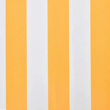 vidaXL - Stof - Luifeldoek 500x300 cm canvas oranje en wit - TLS143707 10
