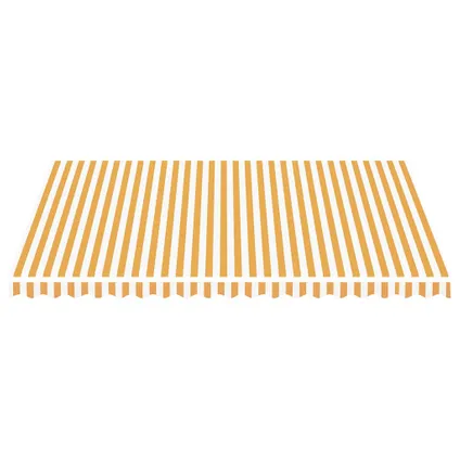 vidaXL - Polyester - Vervangingsdoek voor luifel 4,5x3,5 m geel en - TLS311940 3