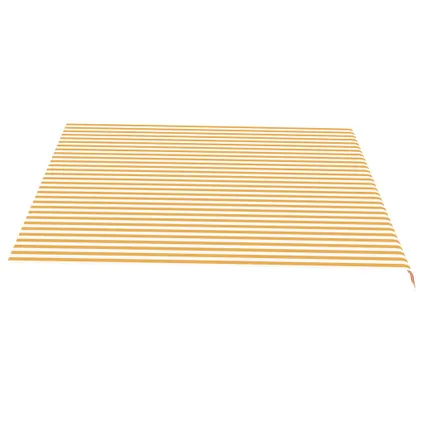 vidaXL - Polyester - Vervangingsdoek voor luifel 4,5x3,5 m geel en - TLS311940 4