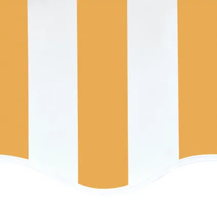 vidaXL - Polyester - Vervangingsdoek voor luifel 4,5x3,5 m geel en - TLS311940 5