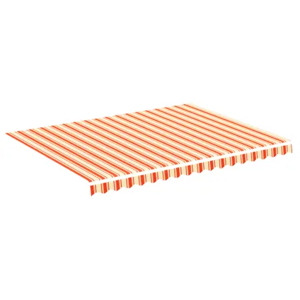 vidaXL - Polyester - Vervangingsdoek voor luifel 4x3 m geel en oranje - TLS312017 2