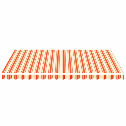 vidaXL - Polyester - Vervangingsdoek voor luifel 4x3 m geel en oranje - TLS312017 3