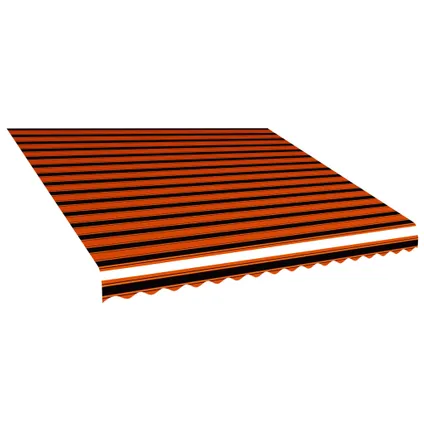 The Living Store - Tissu - Toile d'auvent Orange et marron 400x300 cm - TLS145724