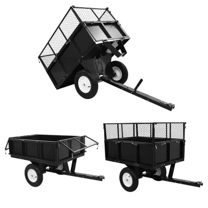 vidaXL - - Kiepwagen voor zitmaaiers 300 kg - TLS145813 7