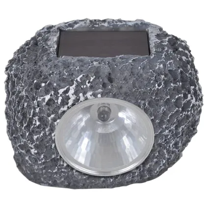 vidaXL - Kunststof - Outdoor Spotlight solar LED 12 st steenvormig - TLS41168 3