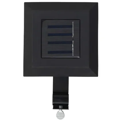 vidaXL - Polypropyleen - LED-solarlampen vierkant 12 cm zwart 6 st - TLS44468 5