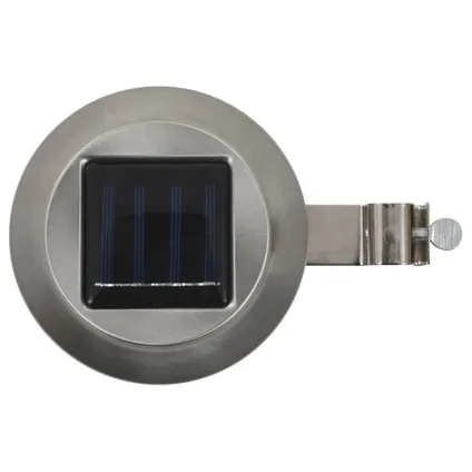 vidaXL - Roestvrij staal - LED-solarlampen rond 12 cm wit 6 st - TLS44467 4