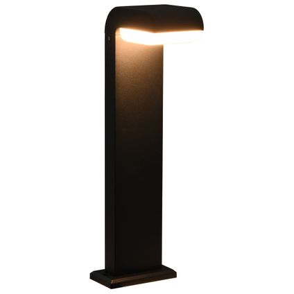 The Living Store - Aluminium - Lampe LED d'extérieur 9 W Noir Ovale - TLS45653