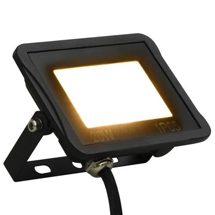 vidaXL - Aluminium - Spotlight LED 20 W warmwit - TLS149607